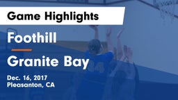 Foothill  vs Granite Bay Game Highlights - Dec. 16, 2017