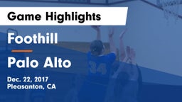 Foothill  vs Palo Alto  Game Highlights - Dec. 22, 2017