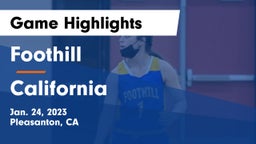 Foothill  vs California  Game Highlights - Jan. 24, 2023