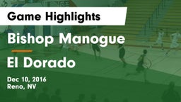 Bishop Manogue  vs El Dorado  Game Highlights - Dec 10, 2016
