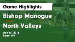 Bishop Manogue  vs North Valleys  Game Highlights - Dec 16, 2016