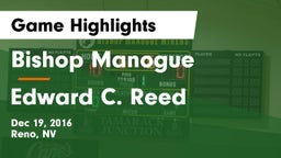 Bishop Manogue  vs Edward C. Reed  Game Highlights - Dec 19, 2016