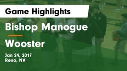 Bishop Manogue  vs Wooster  Game Highlights - Jan 24, 2017