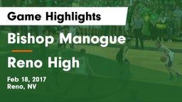 Bishop Manogue  vs Reno High Game Highlights - Feb 18, 2017