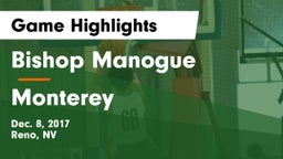 Bishop Manogue  vs Monterey  Game Highlights - Dec. 8, 2017
