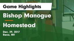 Bishop Manogue  vs Homestead  Game Highlights - Dec. 29, 2017