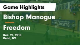 Bishop Manogue  vs Freedom Game Highlights - Dec. 27, 2018