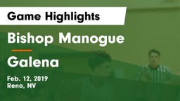 Bishop Manogue  vs Galena Game Highlights - Feb. 12, 2019