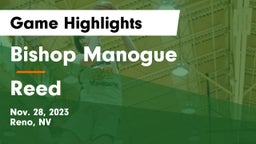 Bishop Manogue  vs Reed  Game Highlights - Nov. 28, 2023