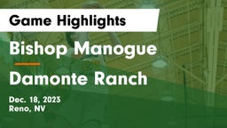 Bishop Manogue  vs Damonte Ranch  Game Highlights - Dec. 18, 2023