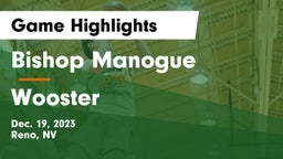 Bishop Manogue  vs Wooster  Game Highlights - Dec. 19, 2023