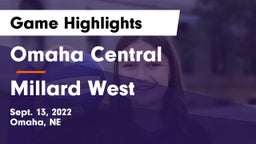 Omaha Central  vs Millard West  Game Highlights - Sept. 13, 2022