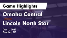 Omaha Central  vs Lincoln North Star  Game Highlights - Oct. 1, 2022