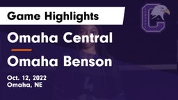 Omaha Central  vs Omaha Benson  Game Highlights - Oct. 12, 2022
