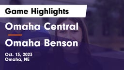 Omaha Central  vs Omaha Benson  Game Highlights - Oct. 13, 2023