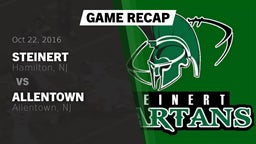 Recap: Steinert  vs. Allentown  2016