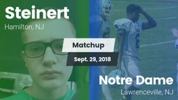 Matchup: Steinert vs. Notre Dame  2018