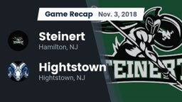 Recap: Steinert  vs. Hightstown  2018
