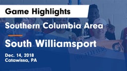Southern Columbia Area  vs South Williamsport  Game Highlights - Dec. 14, 2018