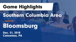 Southern Columbia Area  vs Bloomsburg  Game Highlights - Dec. 21, 2018