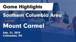 Southern Columbia Area  vs Mount Carmel  Game Highlights - Feb. 21, 2019