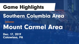 Southern Columbia Area  vs Mount Carmel Area  Game Highlights - Dec. 17, 2019