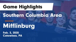Southern Columbia Area  vs Mifflinburg  Game Highlights - Feb. 3, 2020