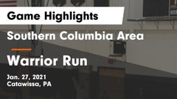 Southern Columbia Area  vs Warrior Run  Game Highlights - Jan. 27, 2021