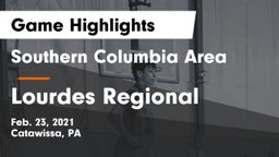 Southern Columbia Area  vs Lourdes Regional Game Highlights - Feb. 23, 2021
