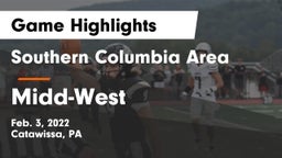 Southern Columbia Area  vs Midd-West  Game Highlights - Feb. 3, 2022