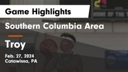 Southern Columbia Area  vs Troy  Game Highlights - Feb. 27, 2024