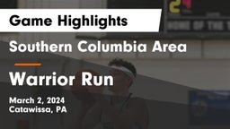 Southern Columbia Area  vs Warrior Run  Game Highlights - March 2, 2024