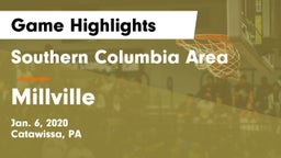 Southern Columbia Area  vs Millville  Game Highlights - Jan. 6, 2020