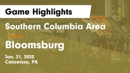 Southern Columbia Area  vs Bloomsburg  Game Highlights - Jan. 21, 2020