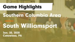 Southern Columbia Area  vs South Williamsport  Game Highlights - Jan. 30, 2020