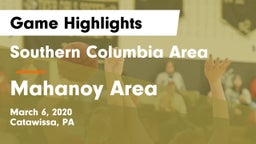 Southern Columbia Area  vs Mahanoy Area  Game Highlights - March 6, 2020