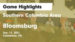 Southern Columbia Area  vs Bloomsburg  Game Highlights - Jan. 11, 2021