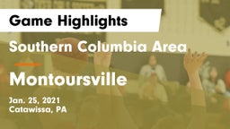 Southern Columbia Area  vs Montoursville  Game Highlights - Jan. 25, 2021