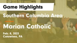 Southern Columbia Area  vs Marian Catholic  Game Highlights - Feb. 8, 2023