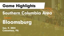 Southern Columbia Area  vs Bloomsburg  Game Highlights - Jan. 9, 2024