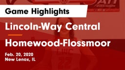 Lincoln-Way Central  vs Homewood-Flossmoor  Game Highlights - Feb. 20, 2020
