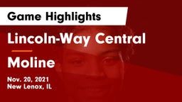 Lincoln-Way Central  vs Moline  Game Highlights - Nov. 20, 2021
