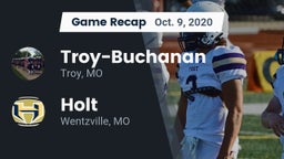 Recap: Troy-Buchanan  vs. Holt  2020