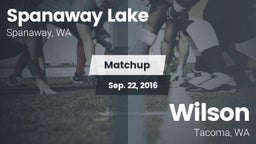 Matchup: Spanaway Lake vs. Wilson  2016