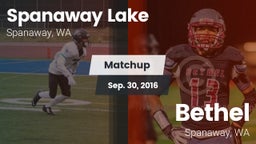 Matchup: Spanaway Lake vs. Bethel  2016