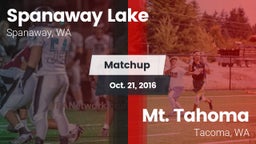 Matchup: Spanaway Lake vs. Mt. Tahoma  2016
