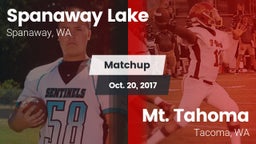 Matchup: Spanaway Lake vs. Mt. Tahoma  2017