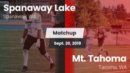 Matchup: Spanaway Lake vs. Mt. Tahoma  2018