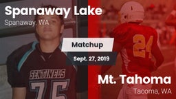 Matchup: Spanaway Lake vs. Mt. Tahoma  2019