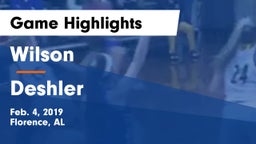 Wilson  vs Deshler  Game Highlights - Feb. 4, 2019